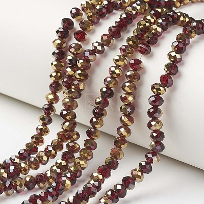 Electroplate Transparent Glass Beads Strands LS-EGLA-A034-T4mm-O04-1