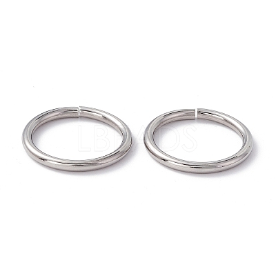 Non-Tarnish 304 Stainless Steel Open Jump Rings X-STAS-C040-01G-P-1