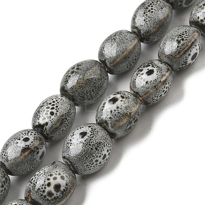 Handmade Porcelain Beads Strands PORC-B002-09-1