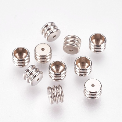 Tarnish Resistant 201 Stainless Steel Cord Ends X-STAS-L205-22P-1
