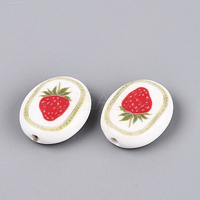 Handmade Porcelain Beads PORC-Q005-12B-1