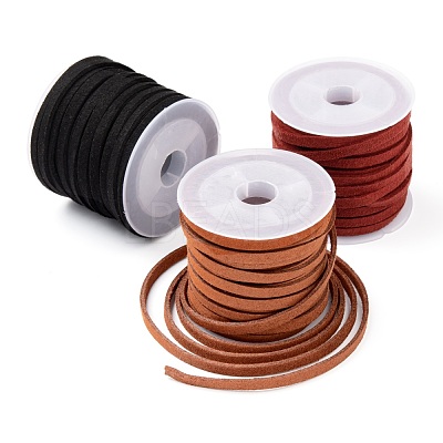 3Rolls 3 Colors Faux Suede Cord LW-FS0001-02-1