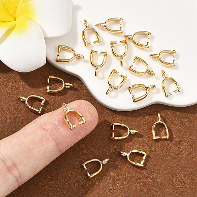 SHEGRACE Brass Ice Pick Pinch Bails XGRQ1U545-372G-1
