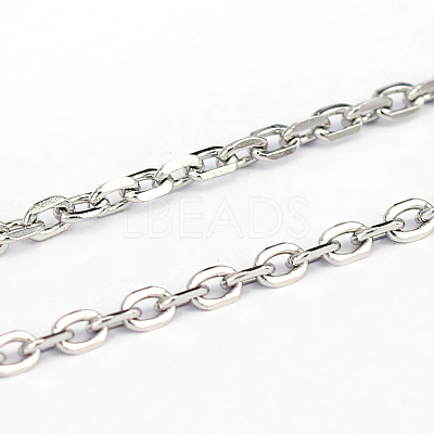 Tarnish Resistant 304 Stainless Steel Cable Chains CHS-L001-67-0.6mm-1