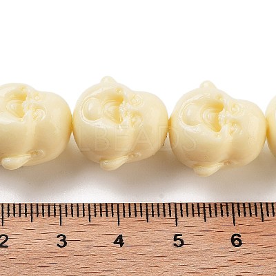 Synthetic Coral Carved Beads Strands CORA-B001-01A-1