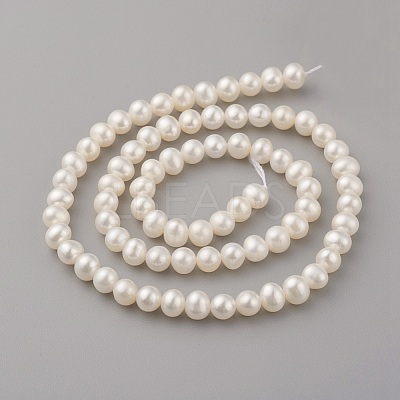 Natural Cultured Freshwater Pearl Beads Strands PEAR-G007-31-1