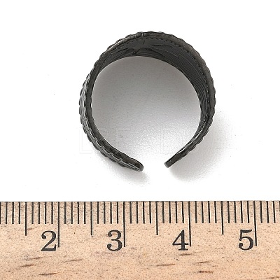 304 Stainless Steel Cuff Open Rings LS-RJEW-D338-02F-EB-1