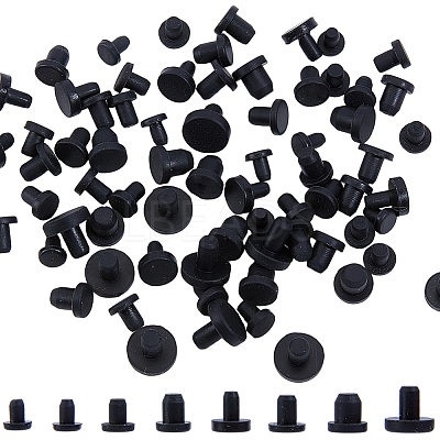 80Pcs 8 Styles Silicone Bottle Seal Plug FIND-GF0008-90-1
