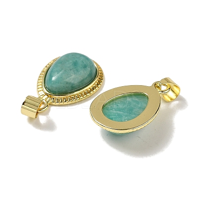 Natural Amazonite Pendants G-M405-05G-05-1