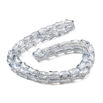 AB Color Plated Transparent Glass Beads Strands EGLA-P051-06A-A-1