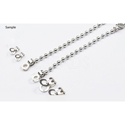 Tarnish Resistant 304 Stainless Steel Ball Chain Connectors STAS-R089-05-1