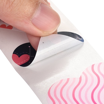 Valentine's Day Theme Paper Gift Tag Stickers DIY-C007-01C-1
