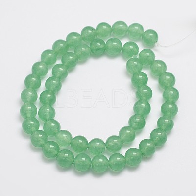 Natural & Dyed Malaysia Jade Bead Strands G-A146-8mm-A04-1