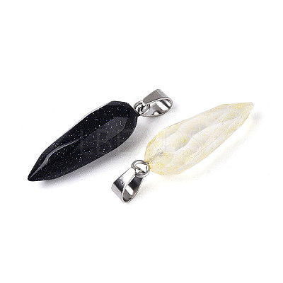 Natural & Synthetic Mixed Stone Pendants G-T143-23M-1