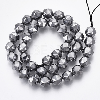 Terahertz Stone Beads Strands G-R462-039B-1