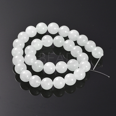 Natural White Jade Bead Strands G-J276-50-12m-1