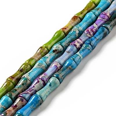 Natural Imperial Jasper Beads Strands G-E071-B04-1