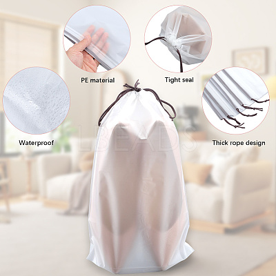 10Pcs PE Velvet Drawstring Storage Bags ABAG-SP0001-34A-1