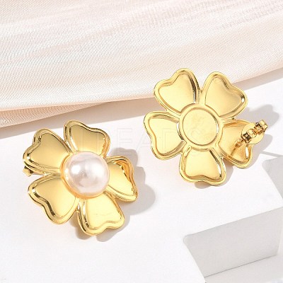 304 Stainless Steel Stud Earrings SA-CBA46AF-04G-1