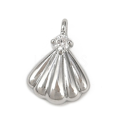 Brass Pave Clear Cubic Zirconia Pendants LS-KK-L238-31P-1