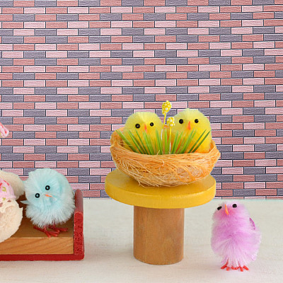 8Pcs 4 Colors Miniature Wallpapers DIY-GO0001-97-1