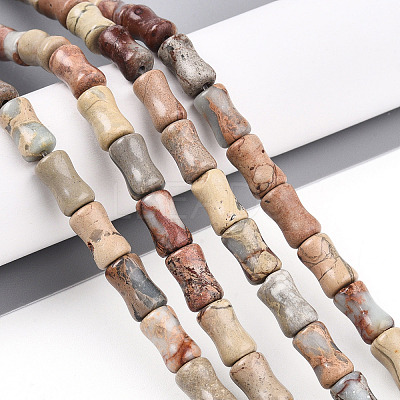 Natural Aqua Terra Jasper Beads Strands G-T140-93-1