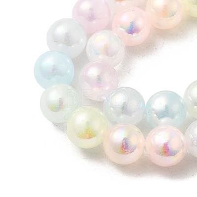 Plating Natural Selenite Beads Strands G-G120-A01-03-05-1