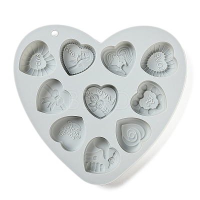 Heart Food Grade Silicone Molds DIY-A051-02D-1
