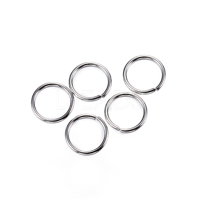 Tarnish Resistant 304 Stainless Steel Open Jump Rings STAS-E147-38P-6mm-1