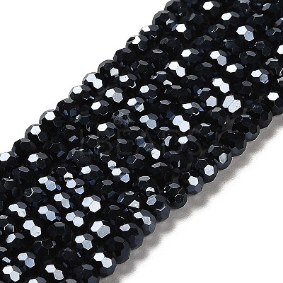 Electroplate Glass Bead Strands EGLA-R015-4mm-15-1