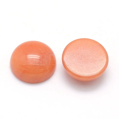 Natural Red Aventurine Cabochons G-P393-R48-4MM-1