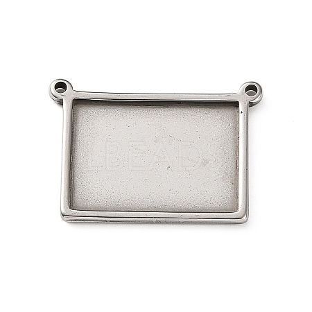 304 Stainless Steel Connector Cabochon Settings STAS-Z201-04P-02-1