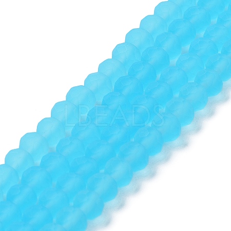 Transparent Glass Beads Strands X-EGLA-A044-T8mm-MD08-1