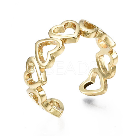 Brass Cuff Rings RJEW-Q161-025-NF-1