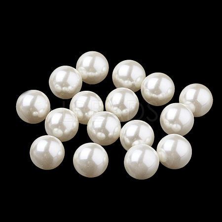 Eco-Friendly Plastic Imitation Pearl Beads X-MACR-S277-6mm-E-1