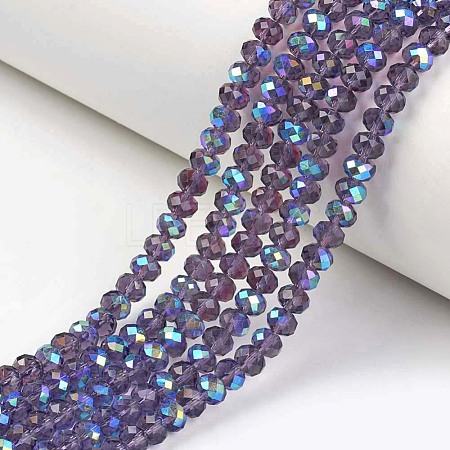 Electroplate Glass Beads Strands EGLA-A034-T4mm-L13-1