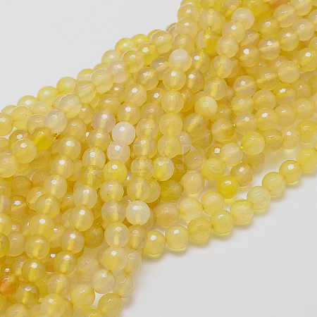 Natural Agate Beads Strands G-G580-8mm-07-1