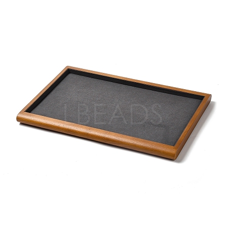 Wood with Velvet Jewelry Display Tray Stands VBOX-C003-06B-1