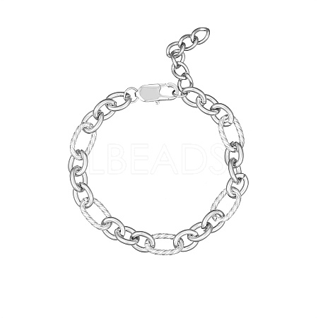 Non-Tarnish Stylish Unisex Stainless Steel Buckle Bracelet/Necklace for Daily Wear WL9238-2-1