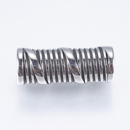 304 Stainless Steel Tube Beads X-STAS-I076-081AS-1