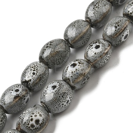 Handmade Porcelain Beads Strands PORC-B002-09-1