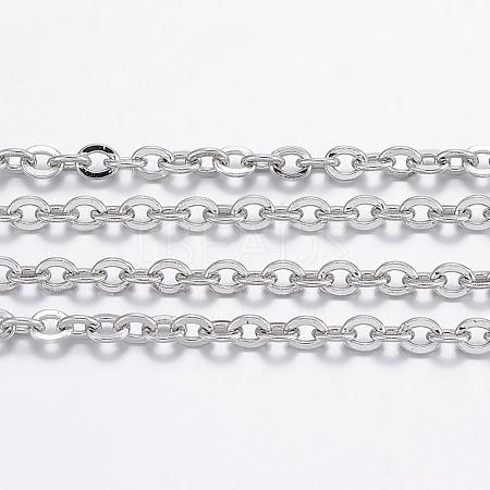 Tarnish Resistant 304 Stainless Steel Cable Chains CHS-H017-02P-10M-1