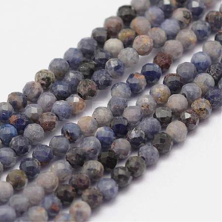 Natural Sapphire Gemstone Beads Strands G-K182-2mm-22A-1