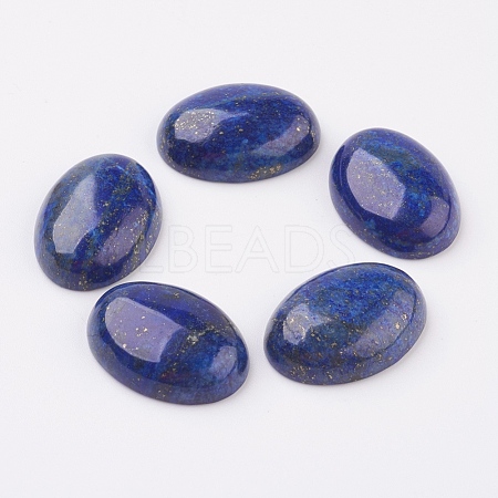 Natural Lapis Lazuli Flat Back Cabochons G-G741-18x25mm-15-1
