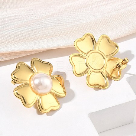 304 Stainless Steel Stud Earrings SA-CBA46AF-04G-1