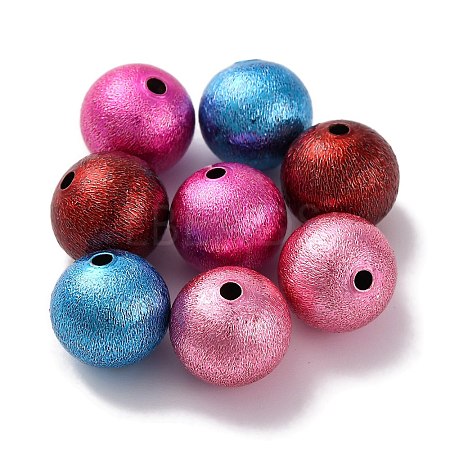Rack Plating Spray Painted Brass Beads KK-S406-10B-1