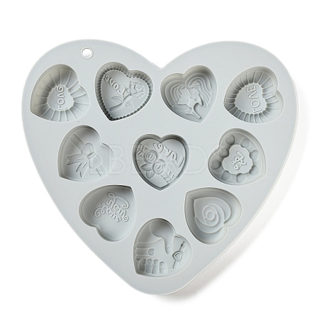 Heart Food Grade Silicone Molds DIY-A051-02D-1