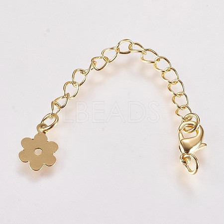 Long-Lasting Plated Brass Chain Extender LS-KK-K210-18G-1