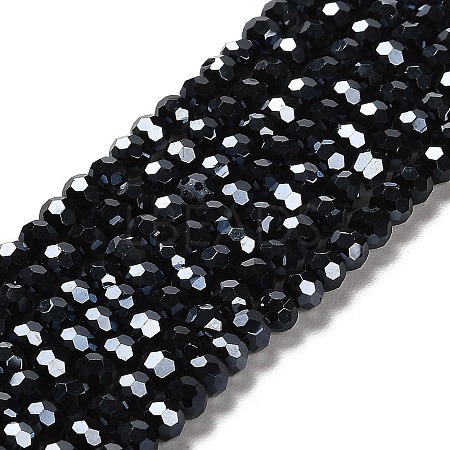 Electroplate Glass Bead Strands EGLA-R015-4mm-15-1