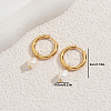 Brass Teardrop Hoop Earrings AZ5756-5